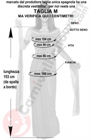 Misure Costume da egiziana Cleopatra Regina Del Nilo taglia M
