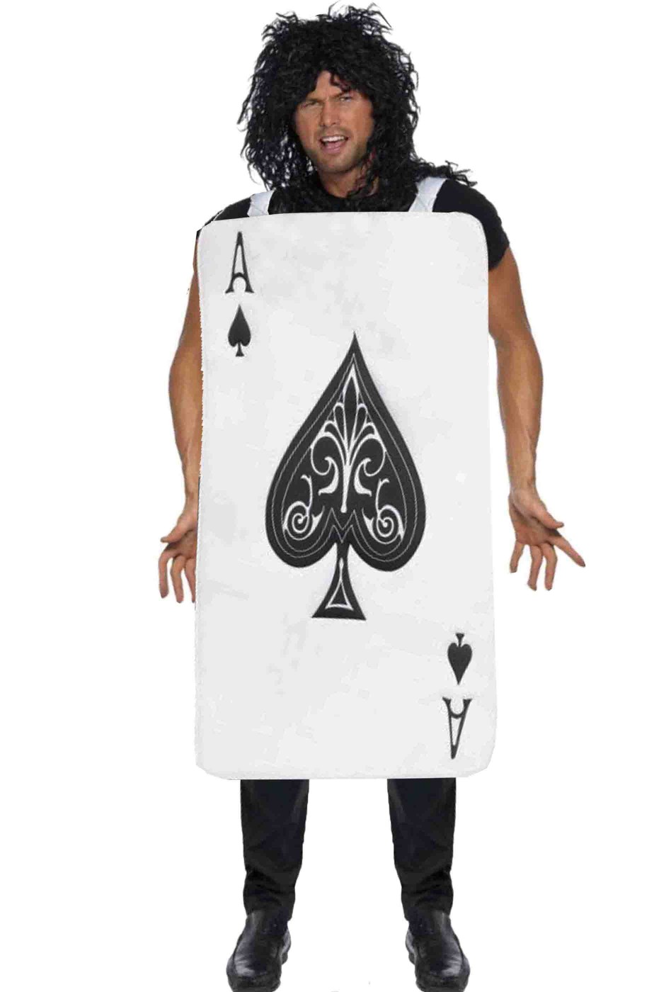 Costume di carnevale da carta da gioco asso di picche