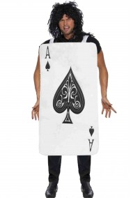 Costume di carnevale da carta da gioco asso di picche