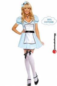 Costume Alice nel paese delle meraviglie di cotone
