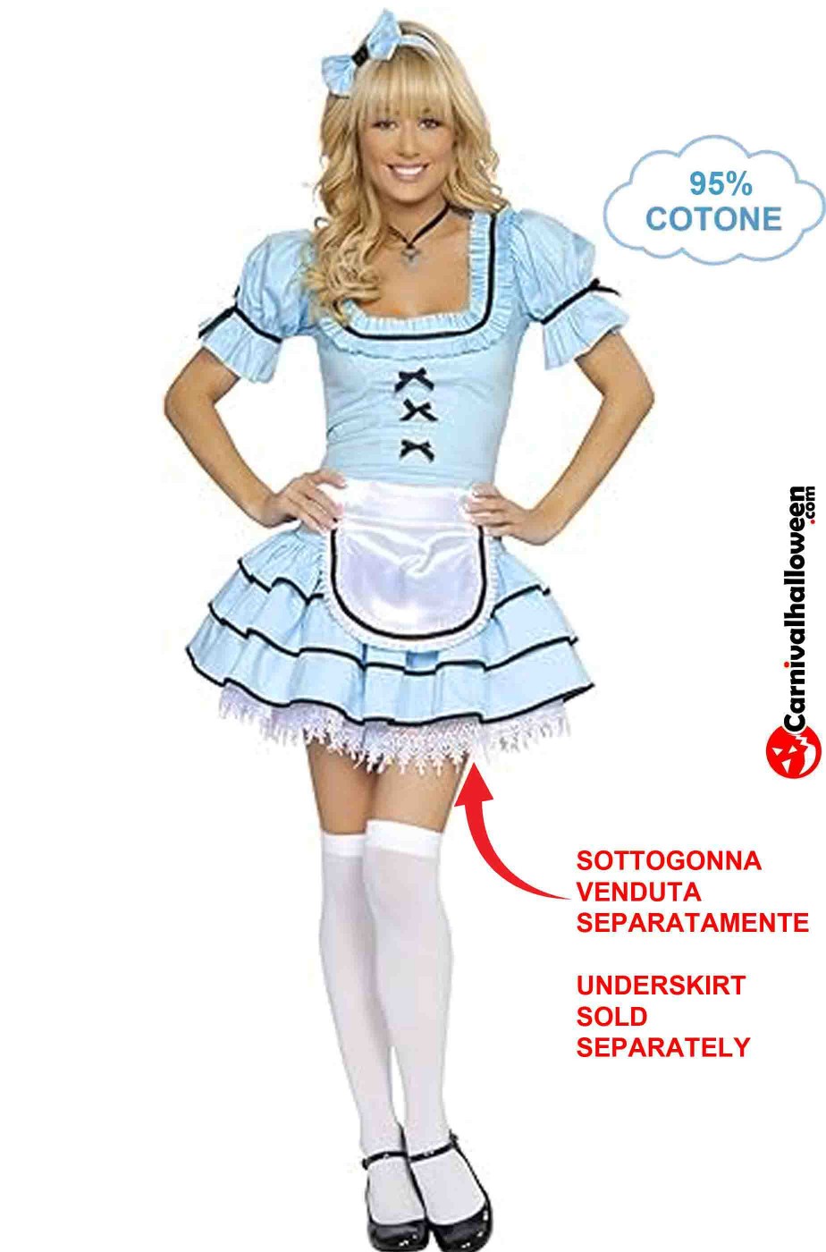 Costume di Alice nel paese delle meraviglie allo specchio donna