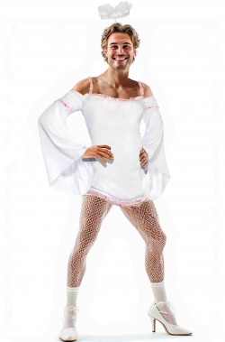 Costume da uomo vestito da donna Angelo