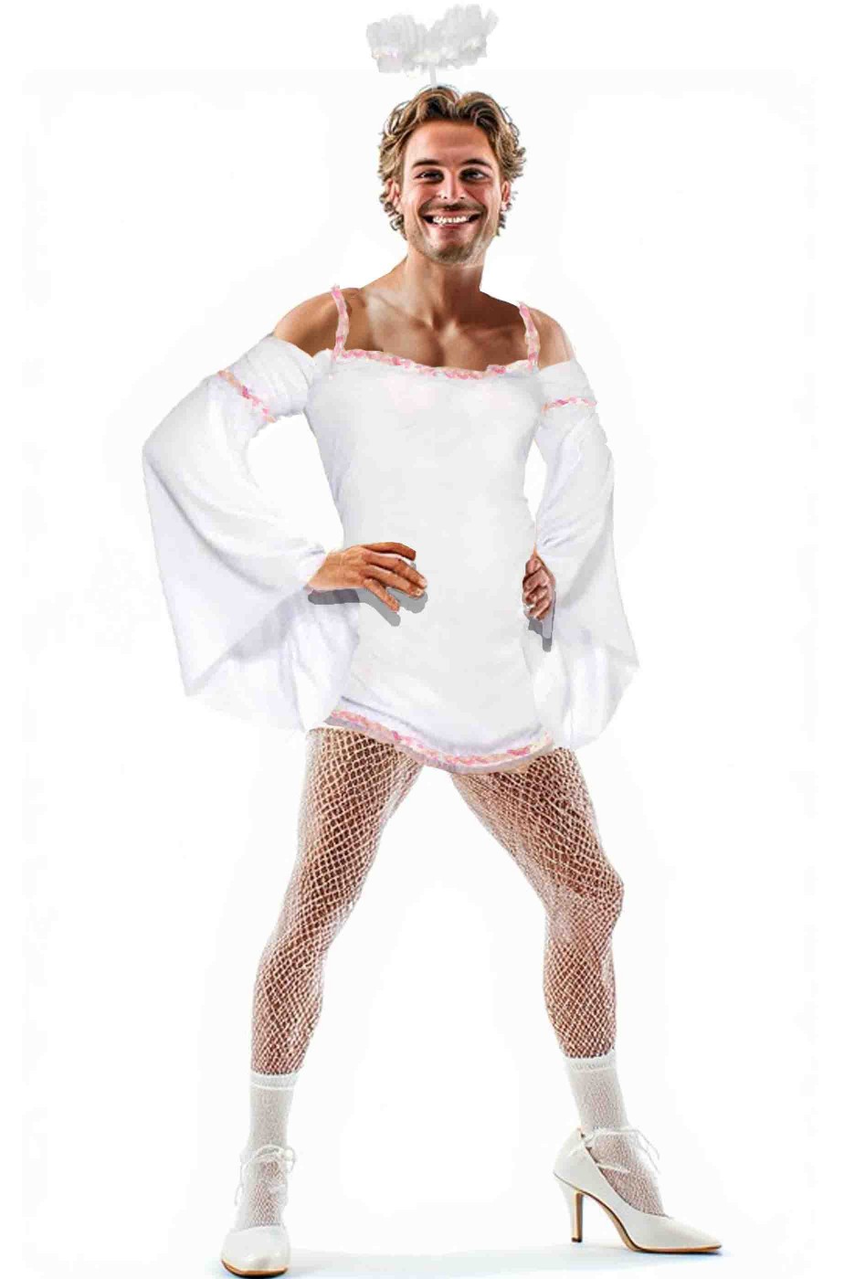 Costume da uomo vestito da donna Angelo