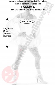 Misure Costume da uomo vestito da donna Angelo taglia L