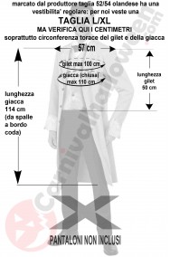 Misure da costume 800 uomo da nobile vittoriano