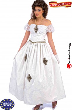 Costume donna Regina Bianca. Qualita' teatrale