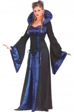 Costume dama medievale donna adulta maga, elfa celtica