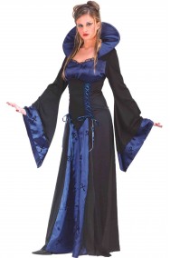 Costume dama medievale donna adulta maga, elfa celtica