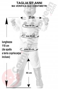Costume Halloween astronauta morto bambino taglia 5 7 anni