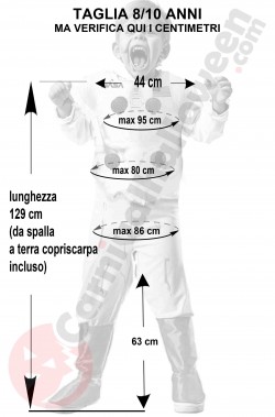 Costume Halloween astronauta morto bambino taglia 8 10 anni