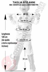 Costume Halloween astronauta morto bambino taglia 8 10 anni