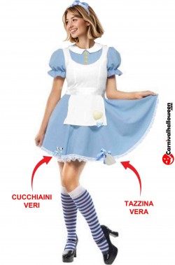 Alice nel paese delle meraviglie costume da donna