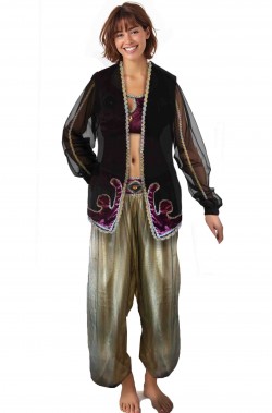 Costume di Aladdin Jasmine da donna con gilet