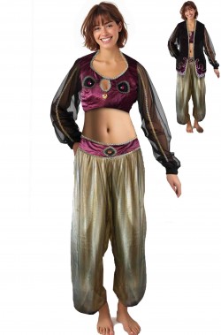 Costume di Aladino donna adulta con gilet