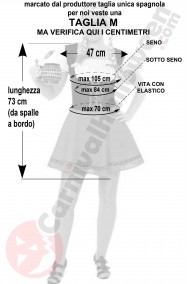 Misure del costume da tirolese donna M
