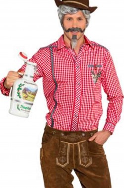 Camicia a quadretti rossi e bianchi tirolese cowboy taglialegna