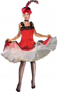 Costume ballerina del can can saloon girl