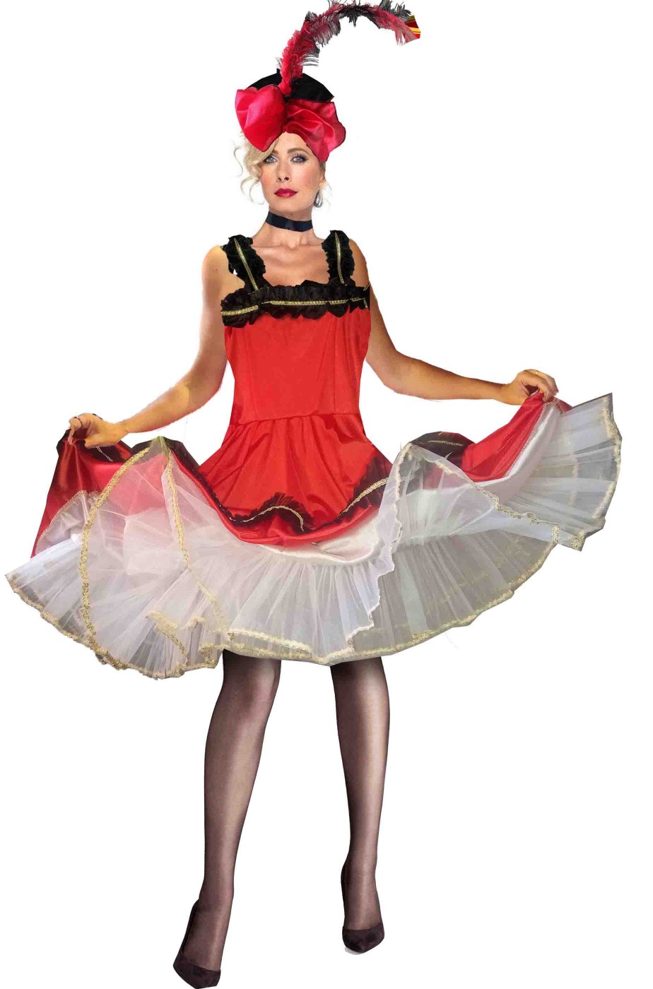 Costume ballerina del can can saloon girl