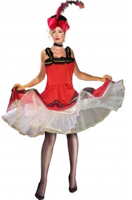 Costume ballerina del can can saloon girl