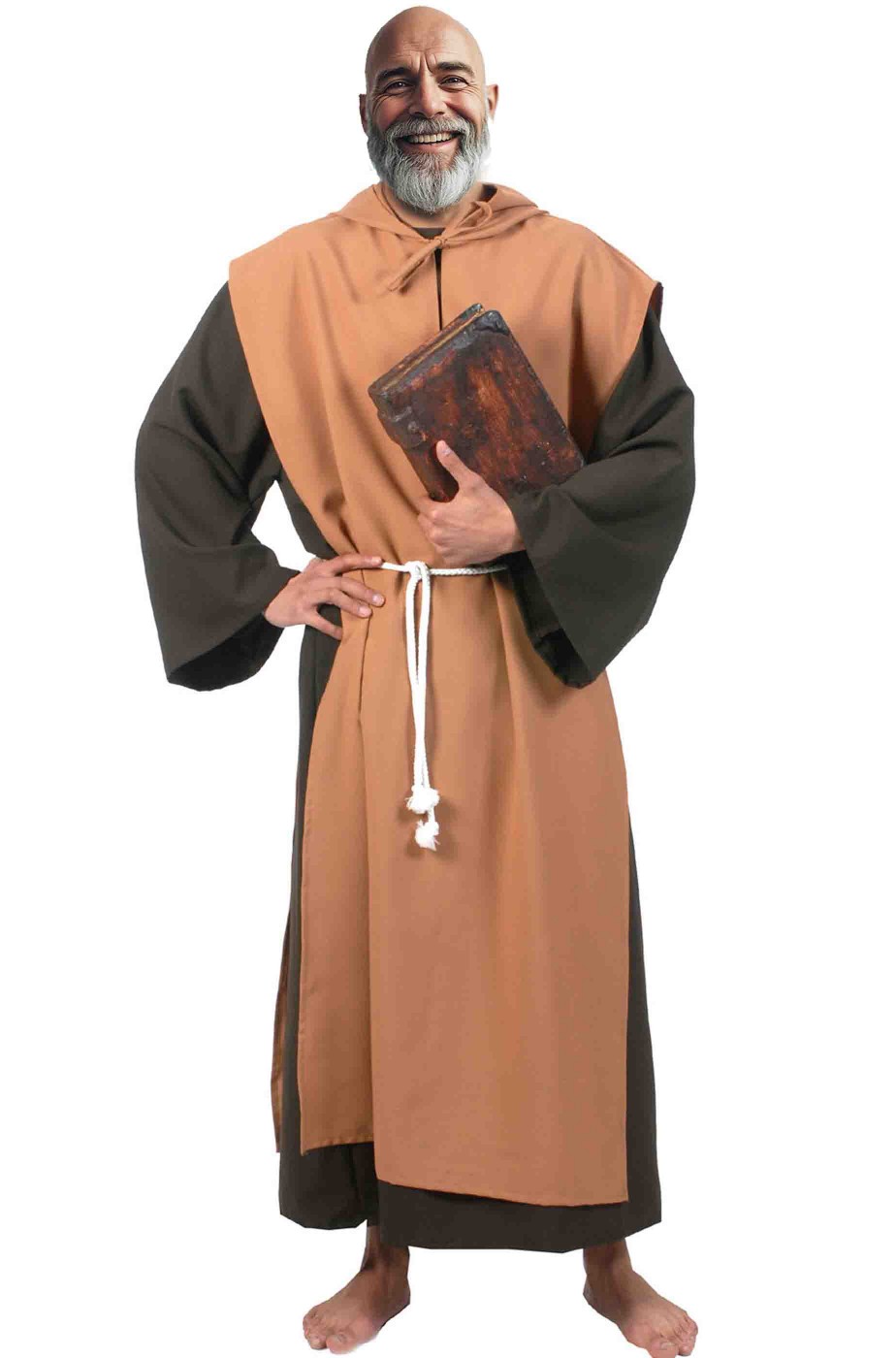 Costume da frate saio da monaco medievale