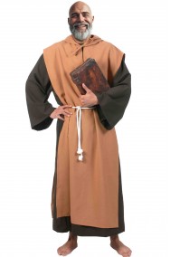 Costume da frate saio da monaco medievale
