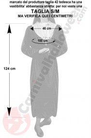 Vestito di carnevale da suora lungo taglia S M