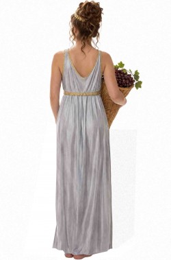Costume da dea greca grigio