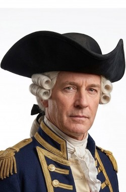 Cappello da pirata o cavaliere del 700 a tricorno nero