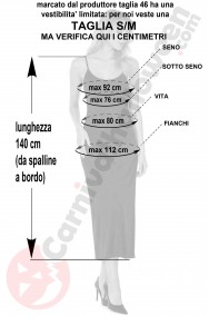abito nero anni 20 donna misure SM