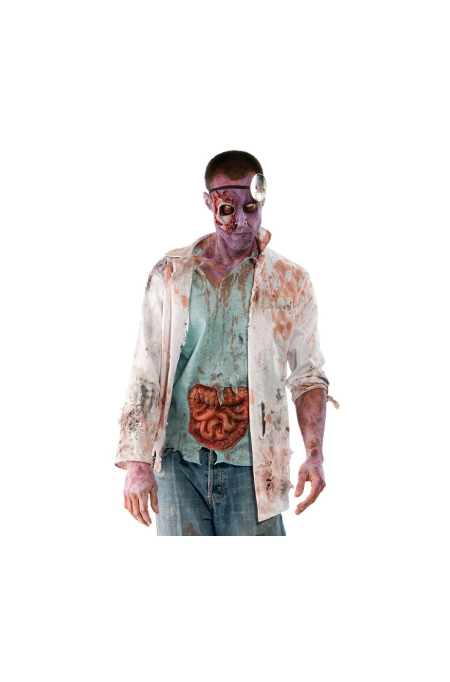 Vestito Halloween uomo Zombie dottore Walking Dead
