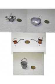 Allestimento Presepe:set accessori pastore in metallo