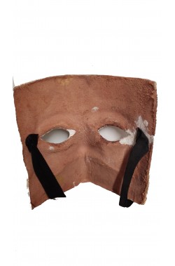 Maschera Bauta in cuoio realizzata a mano