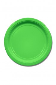 Piatti Party carta verdi (8 piatti, 20cm)