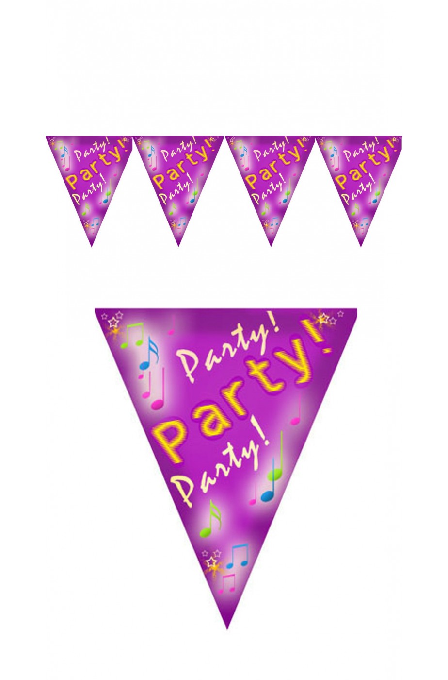 Festone decorativo party in nylon 4 bandierine 80cm*30cm