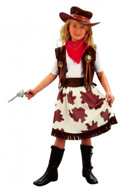 Costume Carnevale Donna Cow Girl Western Cow Boy PS 02080