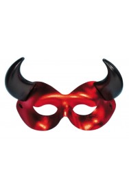 maschera demone rossa e nera