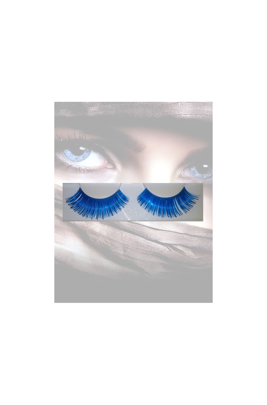 Ciglia finte blu metallizzato Ciglia finte blu metallizzato