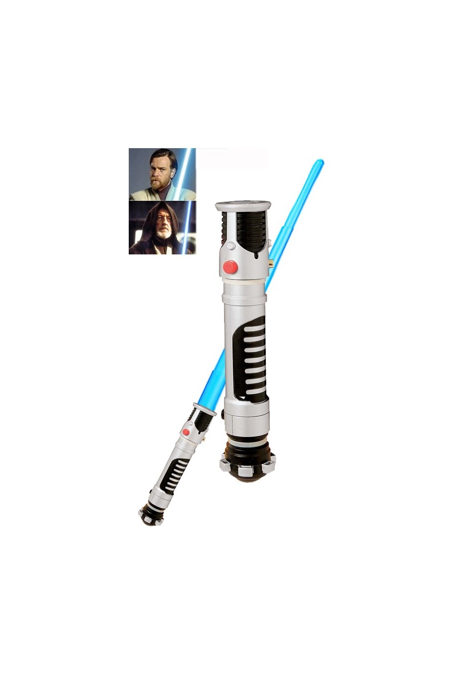 Spada Laser Obi Wan Kenobi dal film Star Wars estensione azzurra