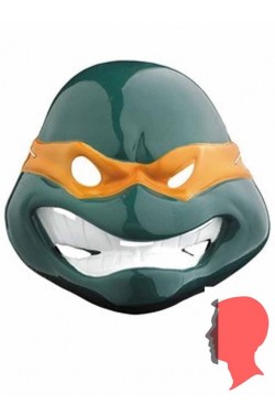 Maschera Michelangelo Ninja Turtles in plastica 