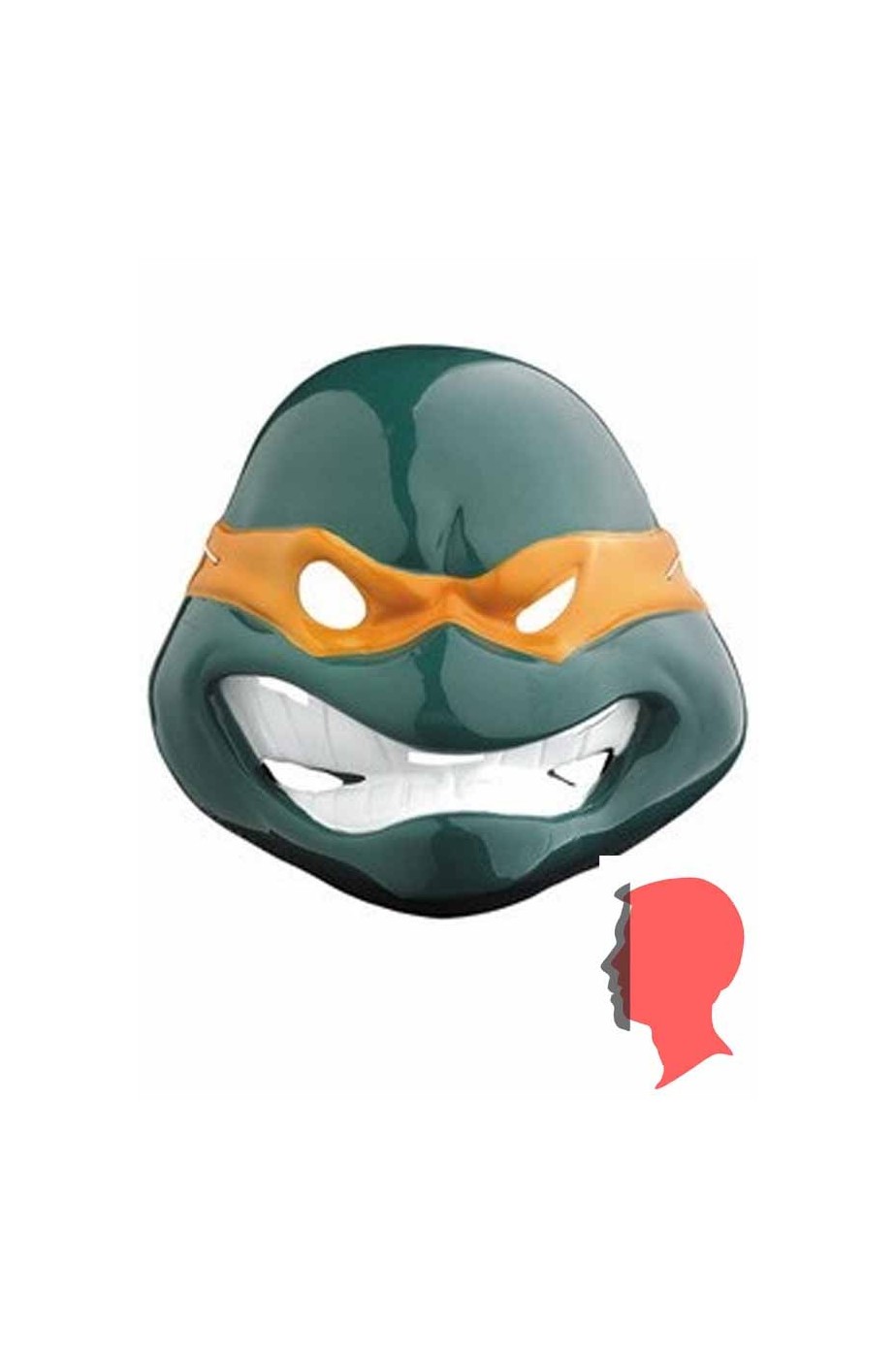 Maschera Michelangelo Ninja Turtles in plastica 