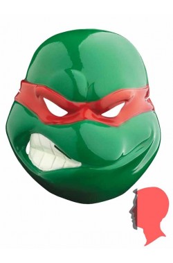 Maschera Raffaello Ninja Turtles in plastica 