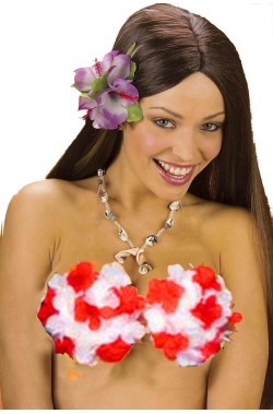Reggiseno a fiori per festa Hawaiana