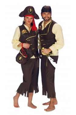 Costume unisex pirata
