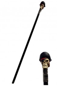 Bastone con testa di pirata halloween cm 50