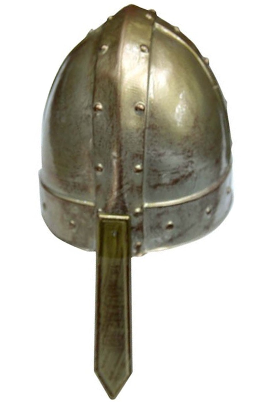 Elmo medievale adulto in plastica da soldato armigero con paranaso