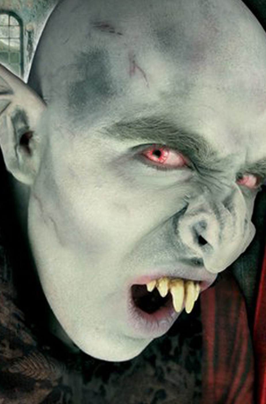Naso finto vampiro Nosferatu in lattice prostetica professionale
