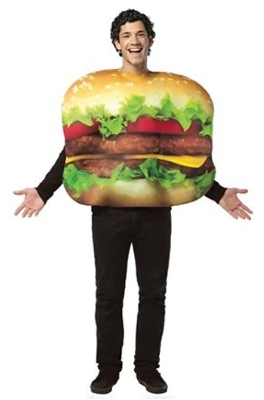 Costume unisex hamburger o cheeseburger