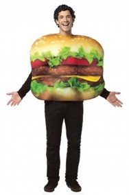 Costume unisex hamburger o cheeseburger