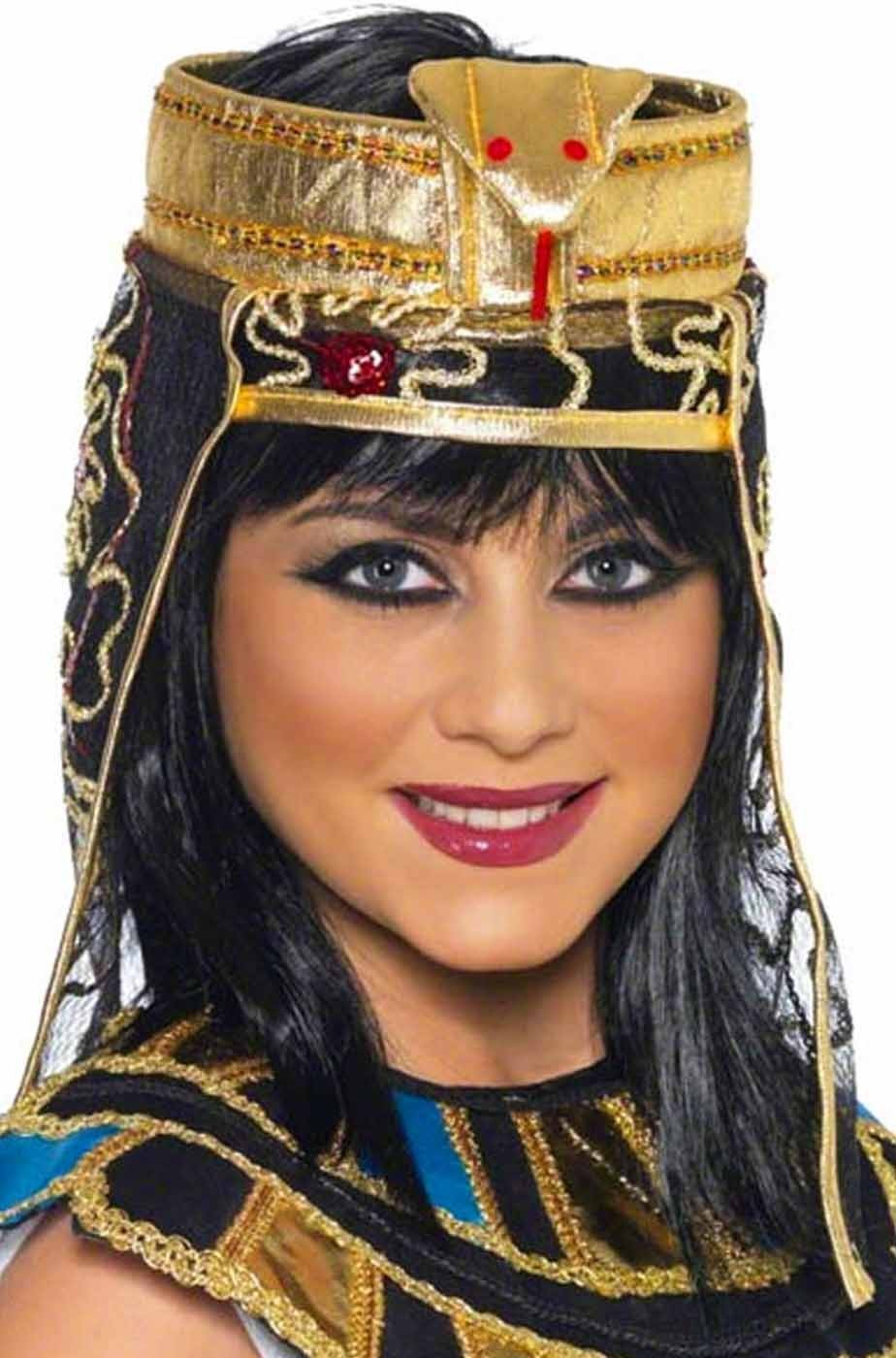 Cappello per costume di carnevale con Corona da Cleopatra con serpente