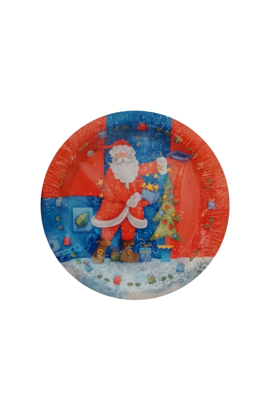 Natale Party Rosso Babbo Natale Piatti in carta 10pzx23cm